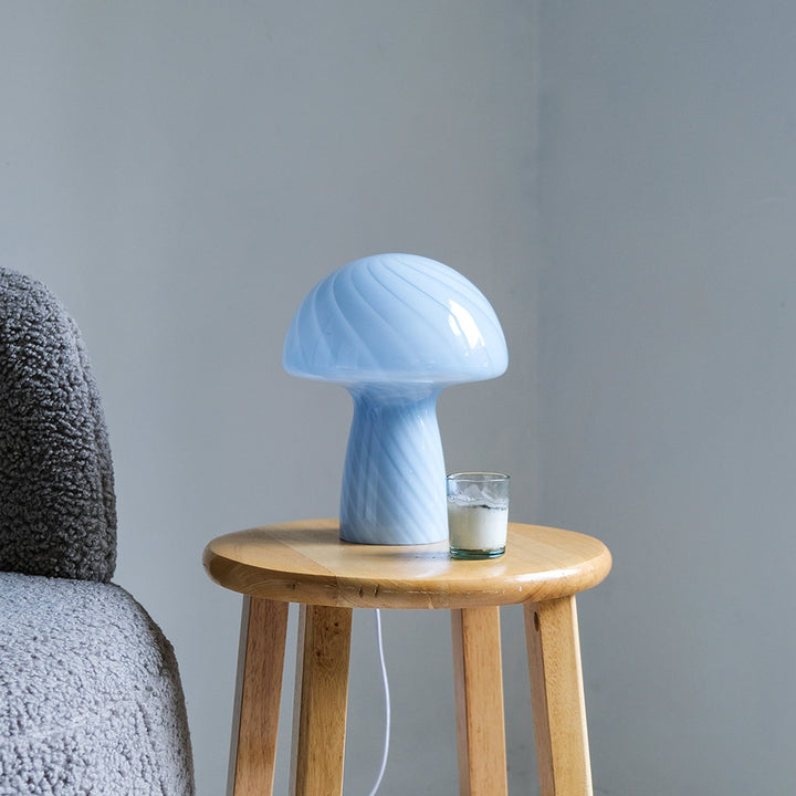Close Top Mushroom Lamp Baby Blue / Petite