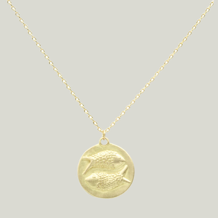Zodiac Medal Necklace