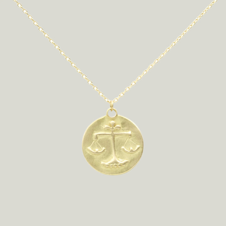 Zodiac Medal Necklace