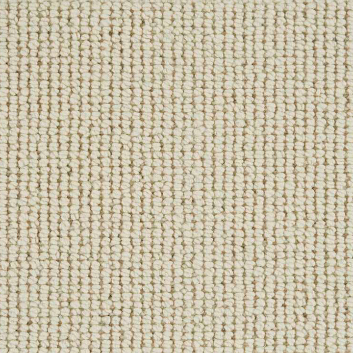 Close-up of looped pile woven fabric or carpet in neutral tones.