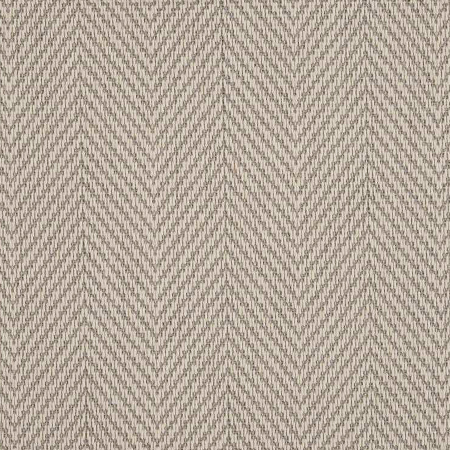 Herringbone pattern fabric in neutral tone with soft textured surface.