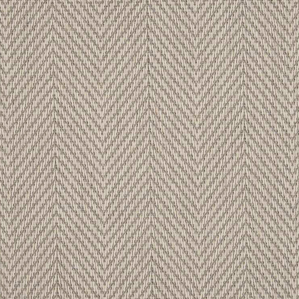 Herringbone pattern fabric in neutral tone with soft textured surface.