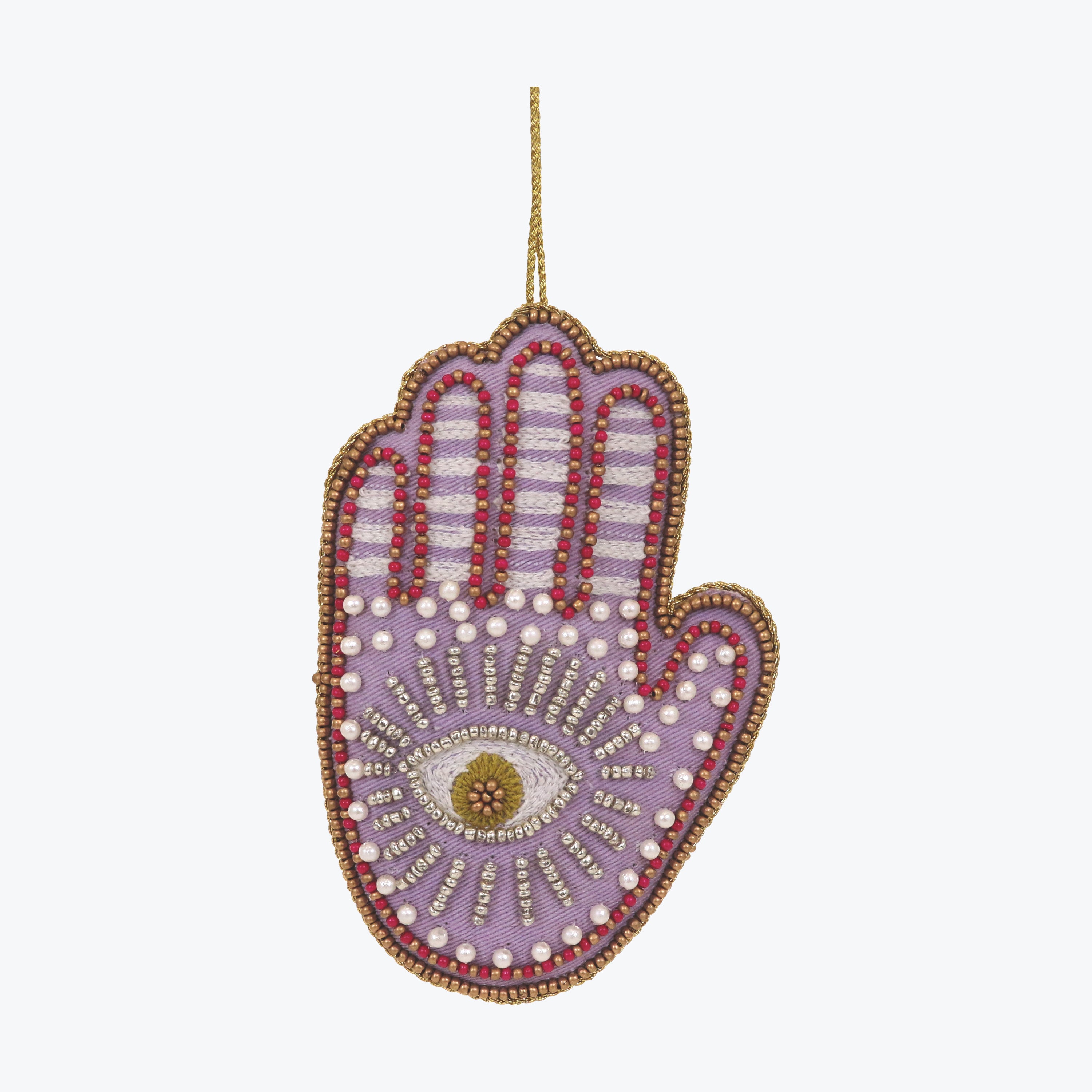 Beaded Hamsa Hand Ornament