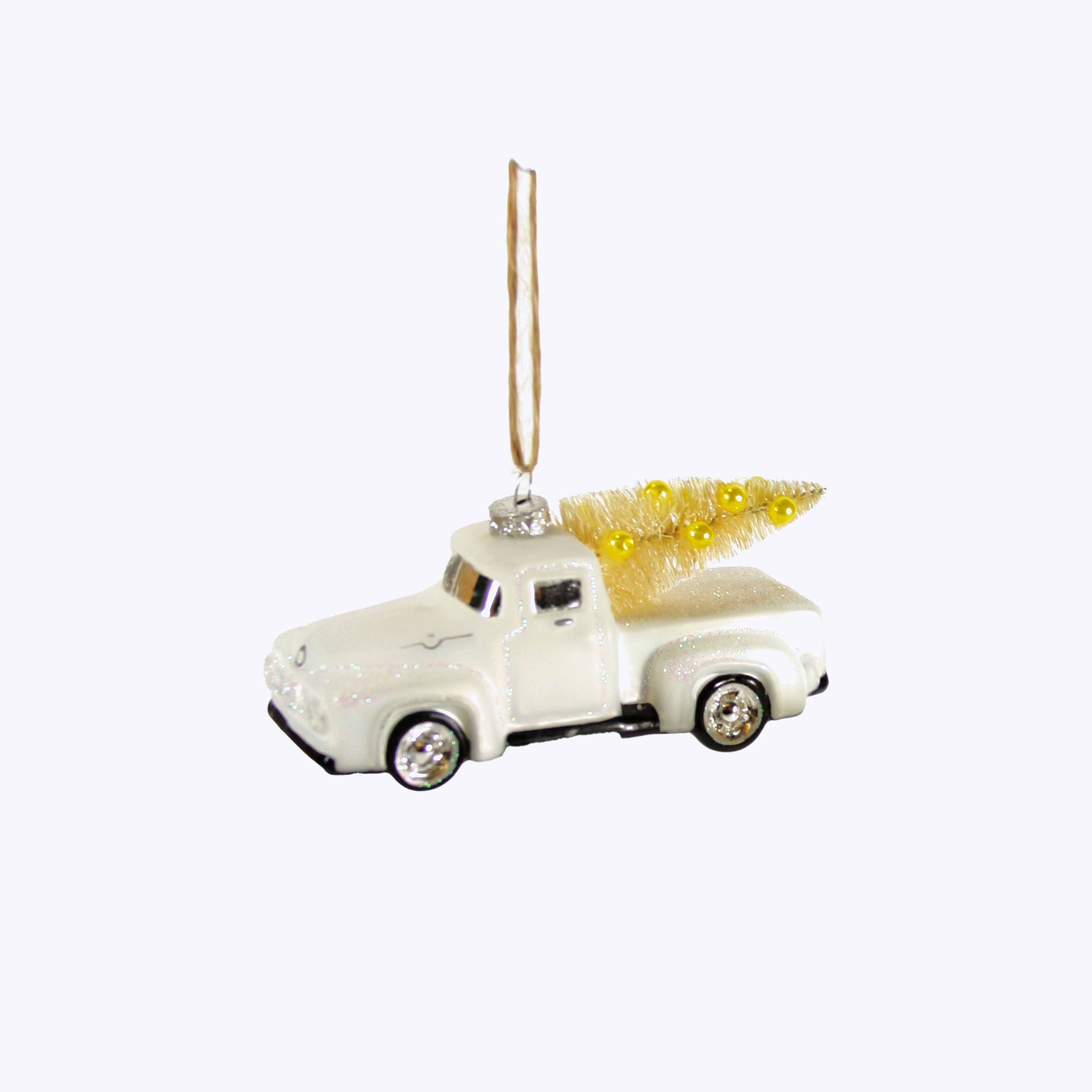 Assorted Countryside Truck Ornament Yellow