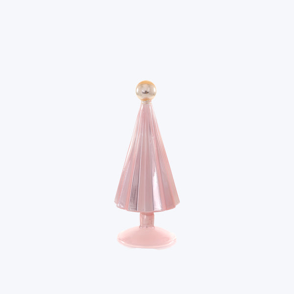 Pleated Tree in Light Pink + Gold Small, 6"