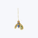 Assorted Sequin Bee Ornament Blue