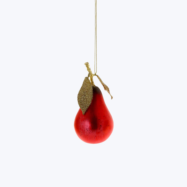 Assorted Cultivated Pear Ornament Red