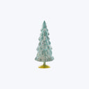 Small Snowfall Hue Glass Tree Turquoise / 7"