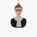 Ruth Bader Ginsburg Glass Ornament