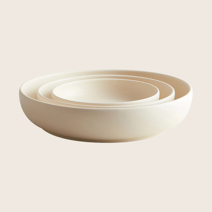 Bilancia Flat Bowl Almond / Extra Large