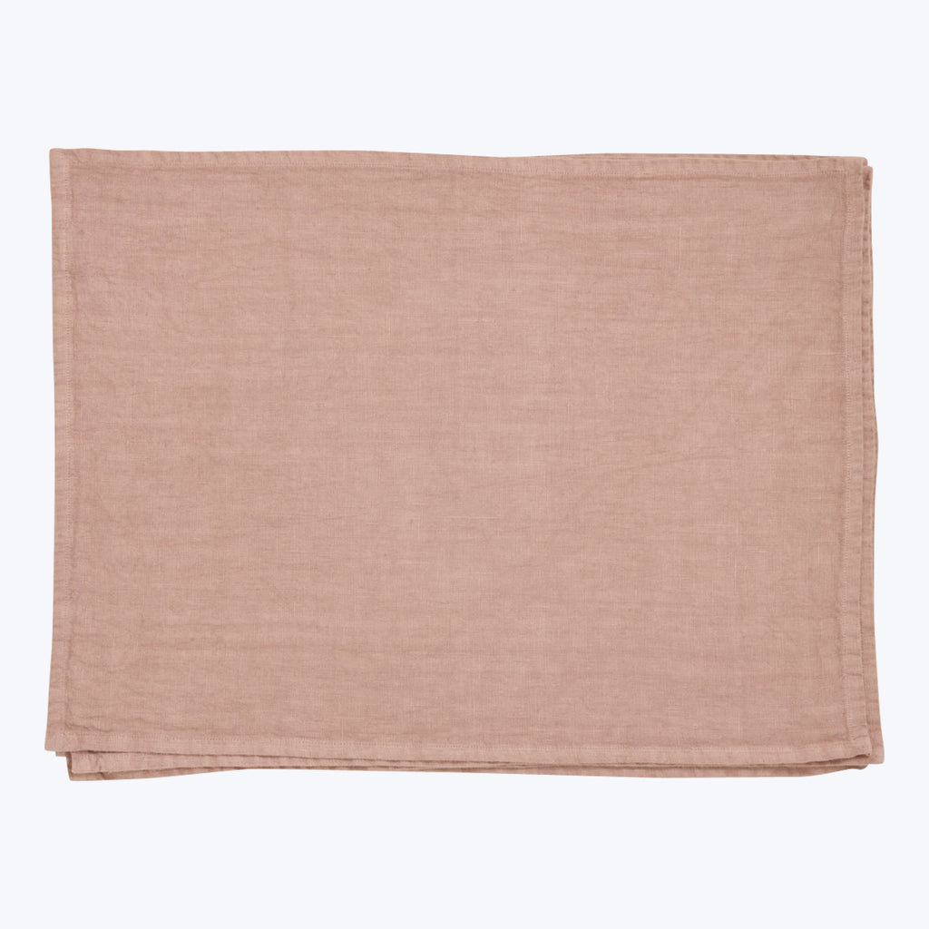 Tela Linen Placemat Cameo Pink