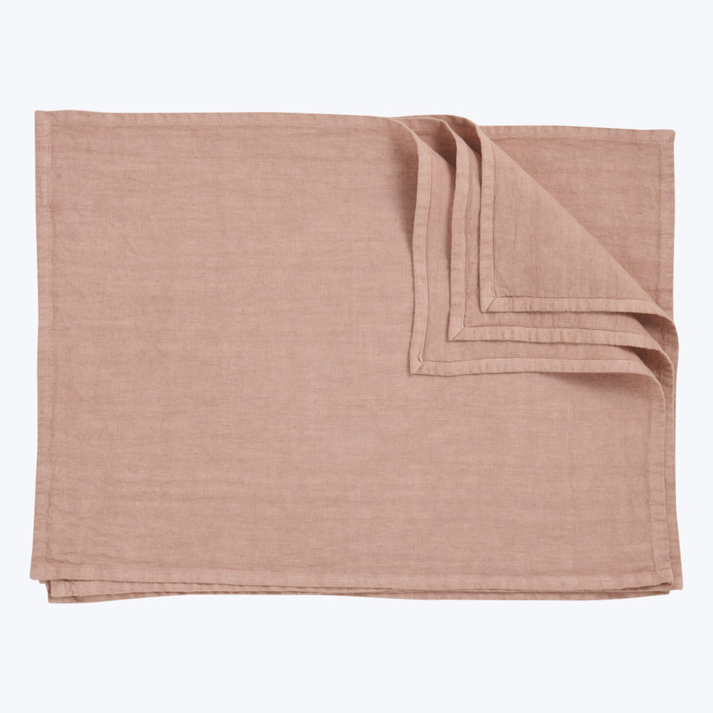 Tela Linen Placemat Cameo Pink