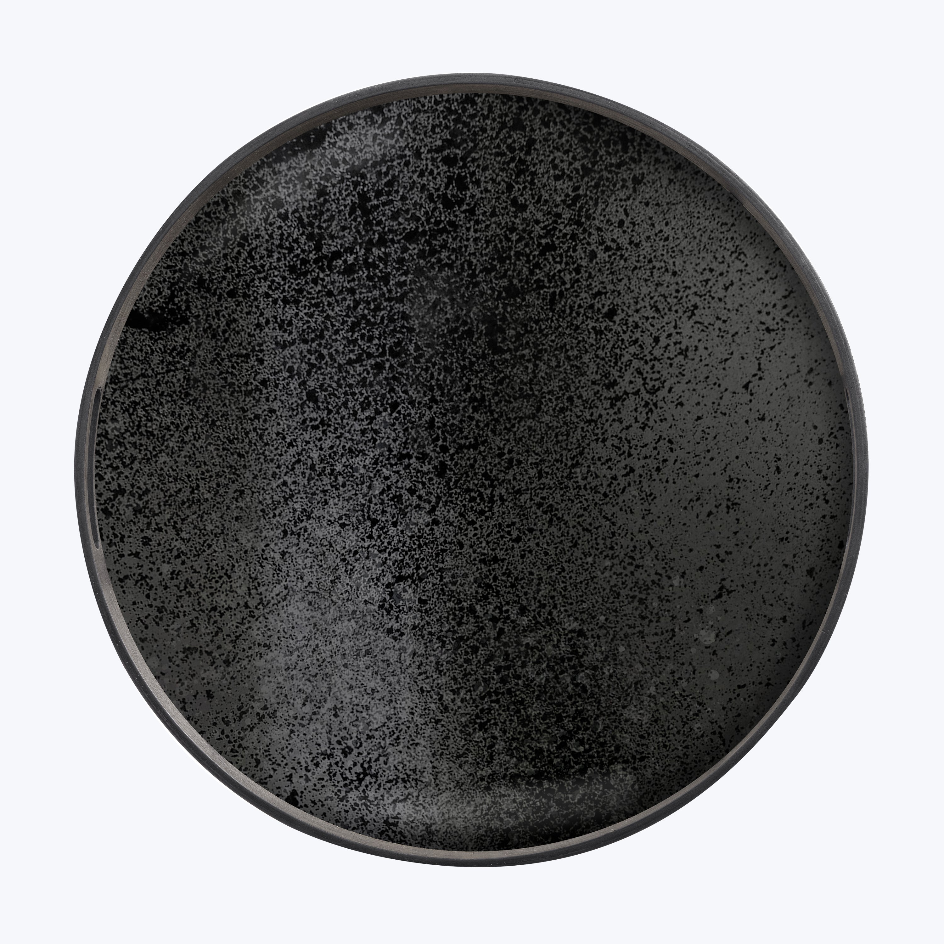 Mirror Tray Charcoal / Round / Small