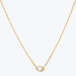 Diamond Shape Necklace - Marquise Rose Cut