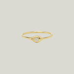Mini Diamond Shape Ring - Pear