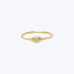 Mini Diamond Shape Ring - Marquise