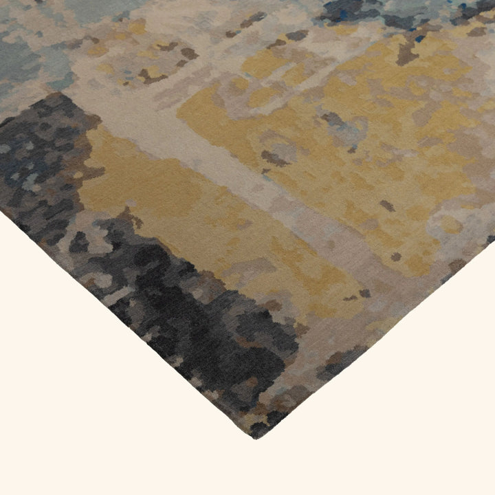 Contemporary Tibetan Wool Silk Blend Rug - 8' x 10'