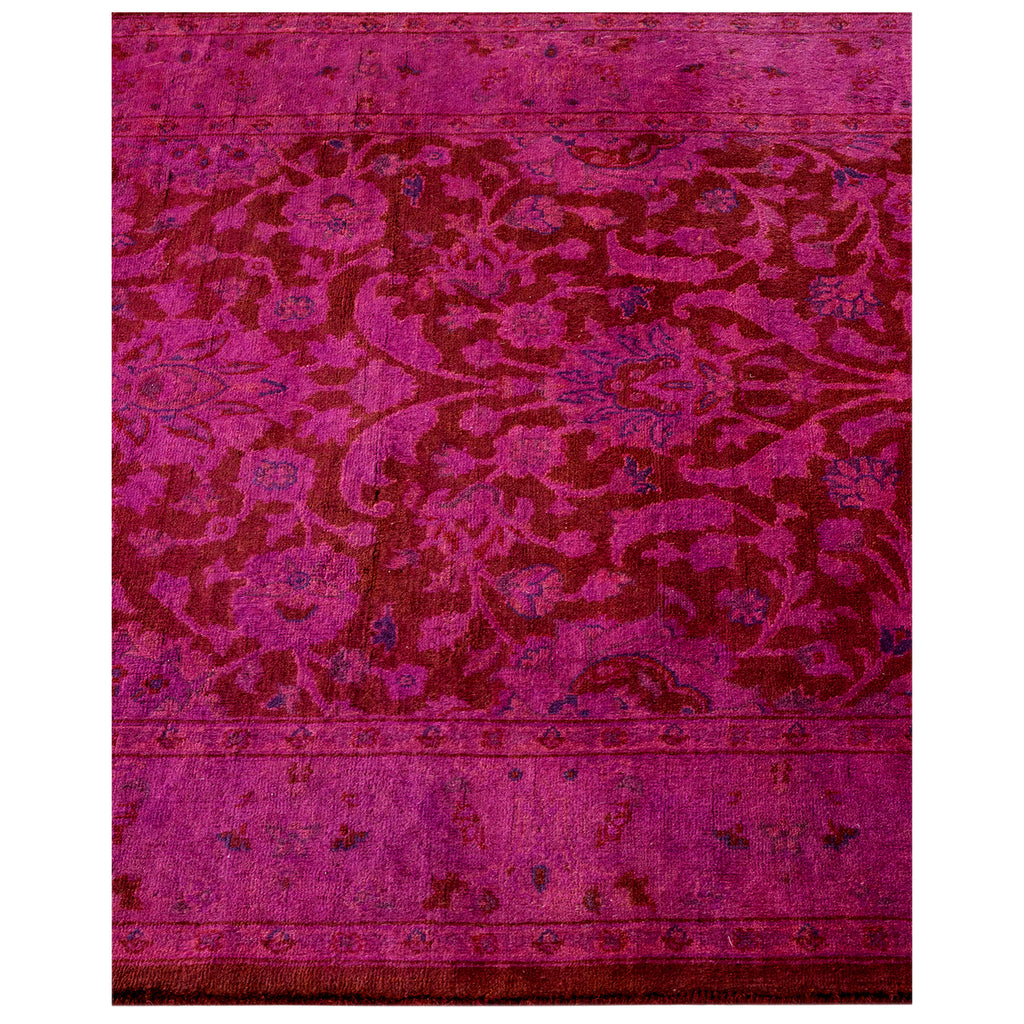 Purple Overdyed Wool Runner - 2' 7" x 8' 4"