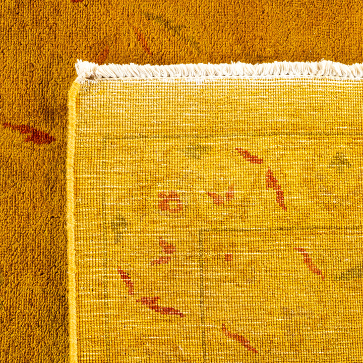 Yellow Overdyed Wool Rug - 10' 1" x 13' 9"