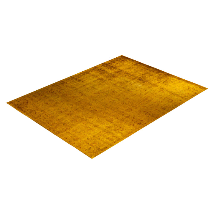 Yellow Overdyed Wool Rug - 10' 1" x 13' 9"