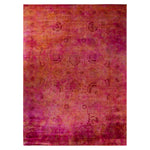 Orange Overdyed Wool Rug - 10' 4" x 13' 6"