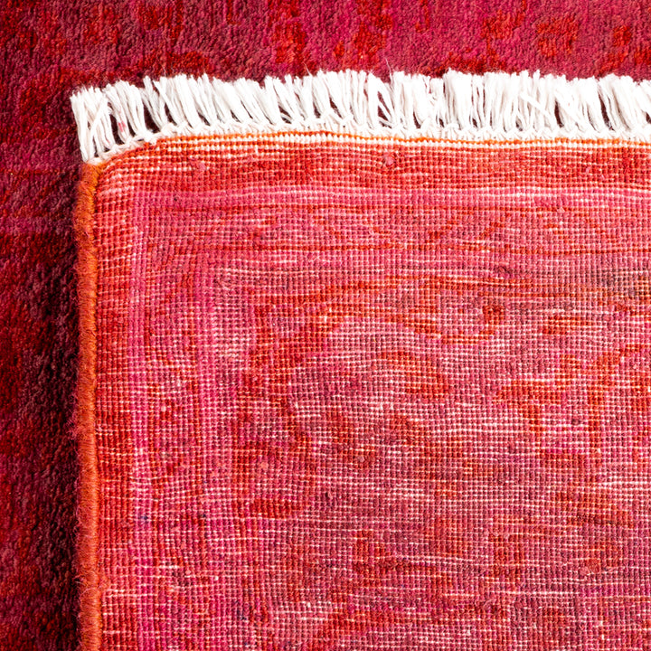 Pink Overdyed Wool Runner - 2' 6" x 10' 1"