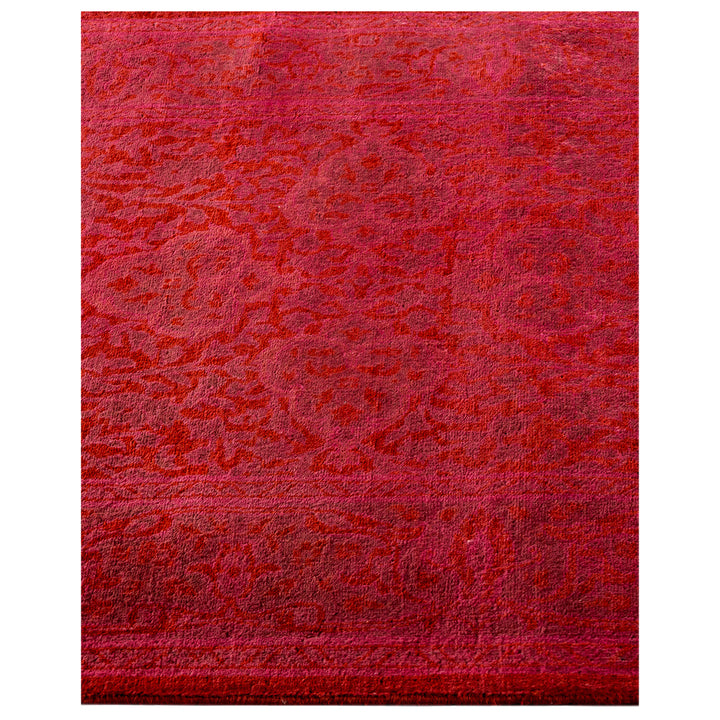 Pink Overdyed Wool Runner - 2' 6" x 10' 1"
