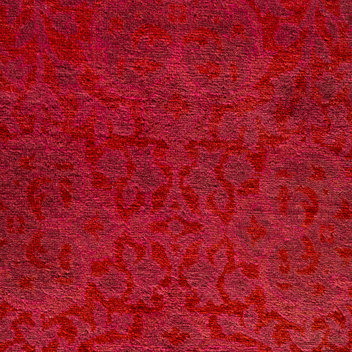 Pink Overdyed Wool Runner - 2' 6" x 10' 1"