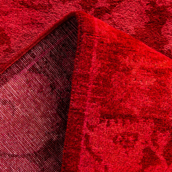 Pink Overdyed Wool Runner - 2' 7" x 7' 9"