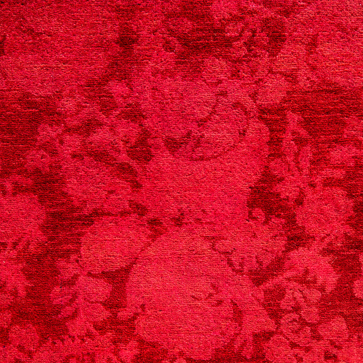 Pink Overdyed Wool Runner - 2' 7" x 7' 9"