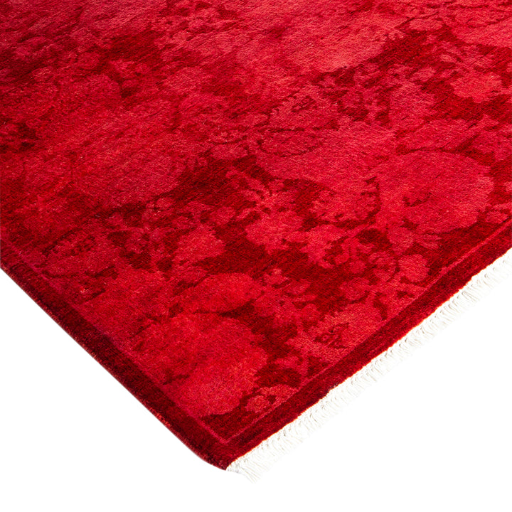 Pink Overdyed Wool Runner - 2' 7" x 7' 9"