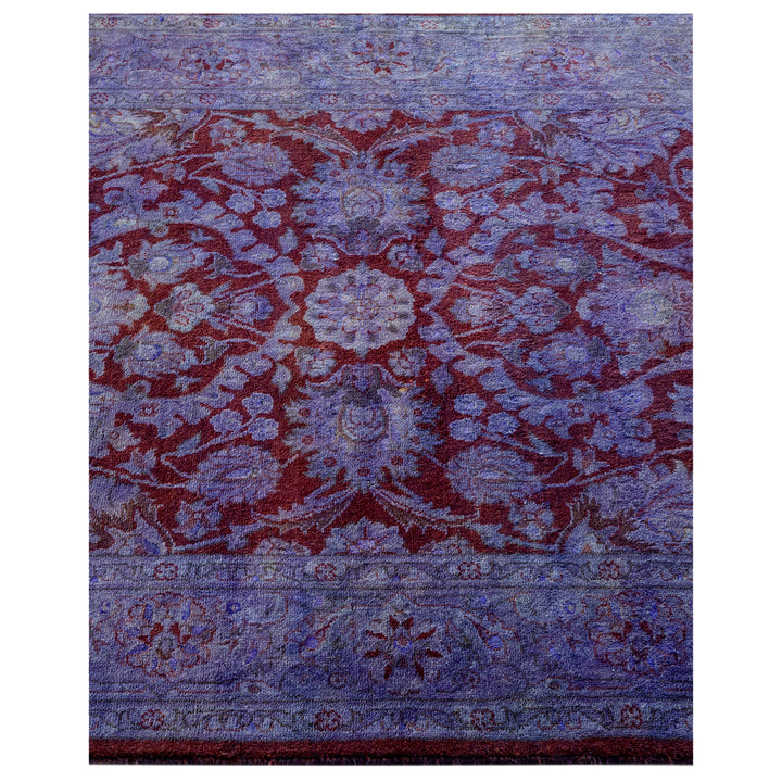 Purple Overdyed Wool Runner - 2' 7" x 10' 8"