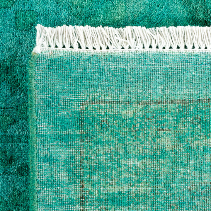 Blue Overdyed Wool Rug - 8' 3" x 10' 2"