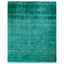 Blue Overdyed Wool Rug - 8' 3" x 10' 2"