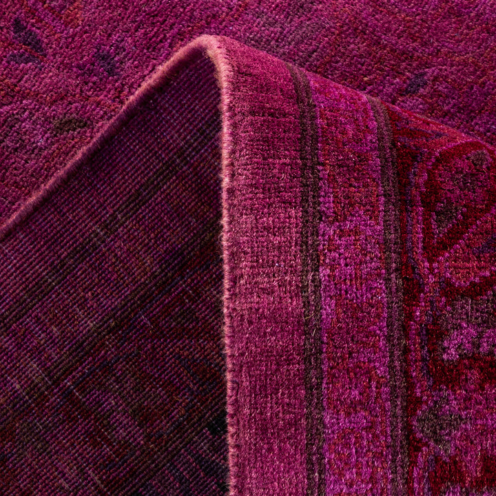 Pink Overdyed Wool Rug - 10' 3" x 13' 10"