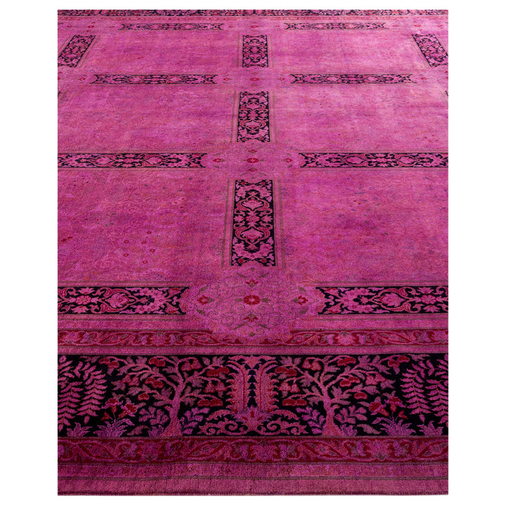 Pink Overdyed Wool Rug - 10' 3" x 13' 10"