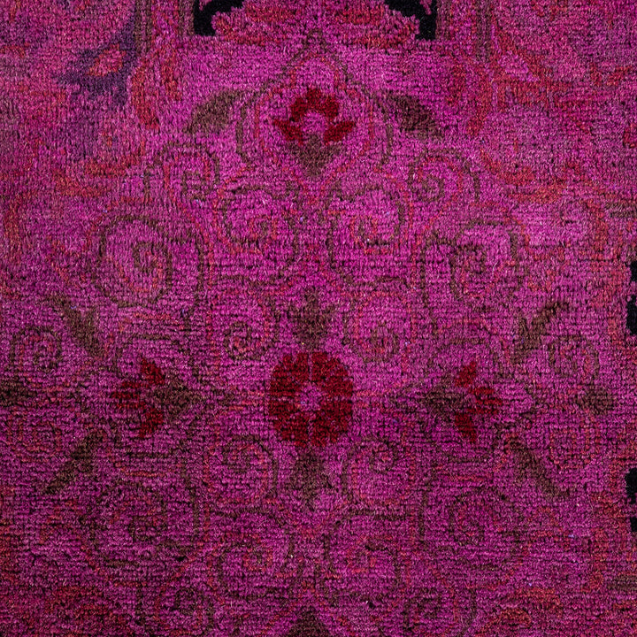 Pink Overdyed Wool Rug - 10' 3" x 13' 10"