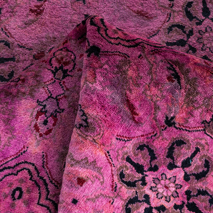 Pink Overdyed Wool Runner - 3' 0" x 11' 10"