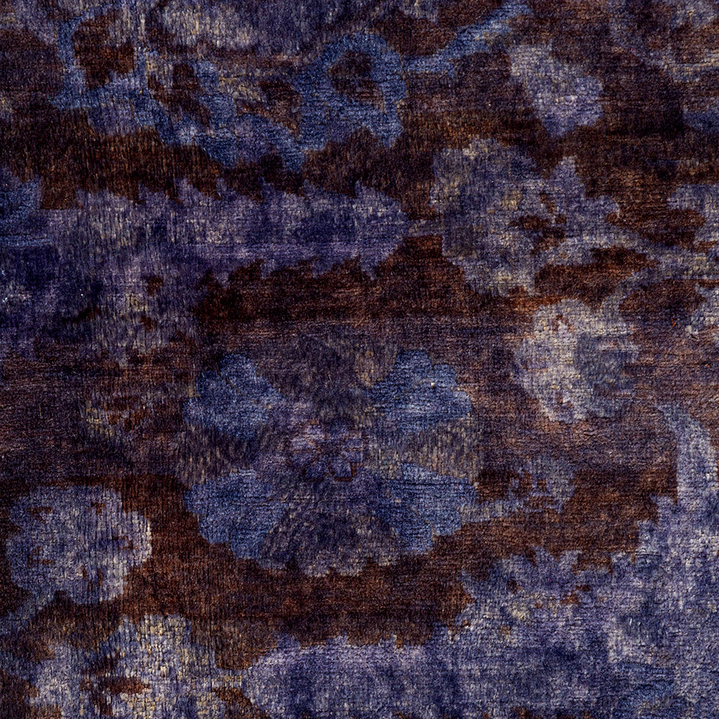 Purple Overdyed Wool Rug - 8' 2" x 9' 10"