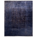 Purple Overdyed Wool Rug - 8' 2" x 9' 10"