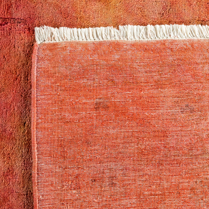 Pink Overdyed Wool Rug - 10' 1" x 14' 1"