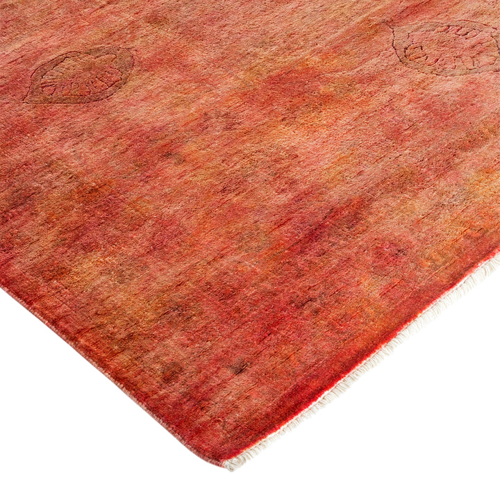 Pink Overdyed Wool Rug - 10' 1" x 14' 1"