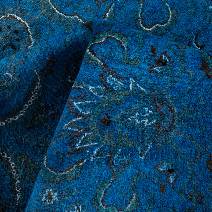 Blue Overdyed Wool Rug - 10' 1" x 14' 6"