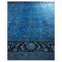 Blue Overdyed Wool Rug - 10' 1" x 14' 6"