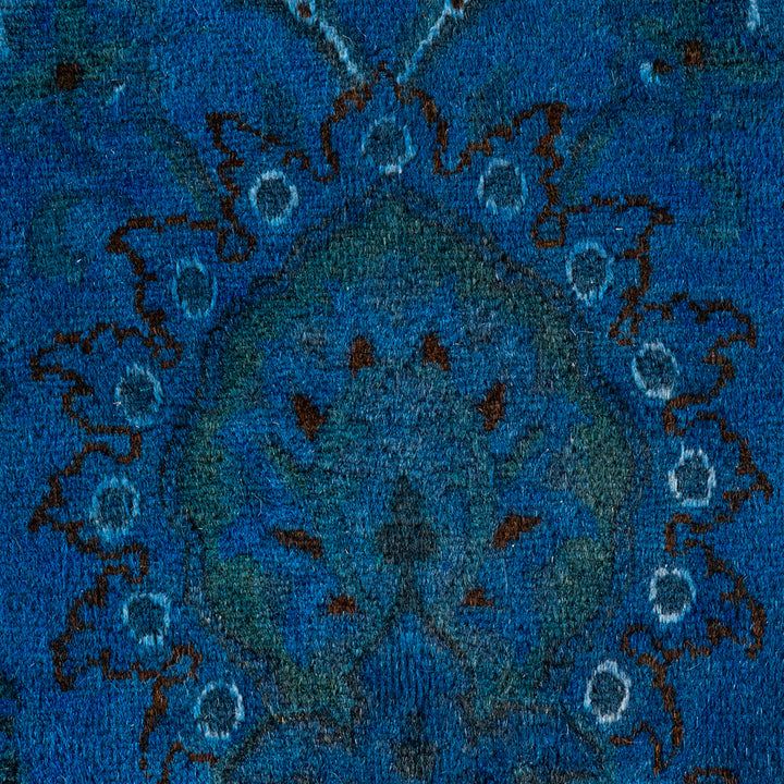 Blue Overdyed Wool Rug - 10' 1" x 14' 6"