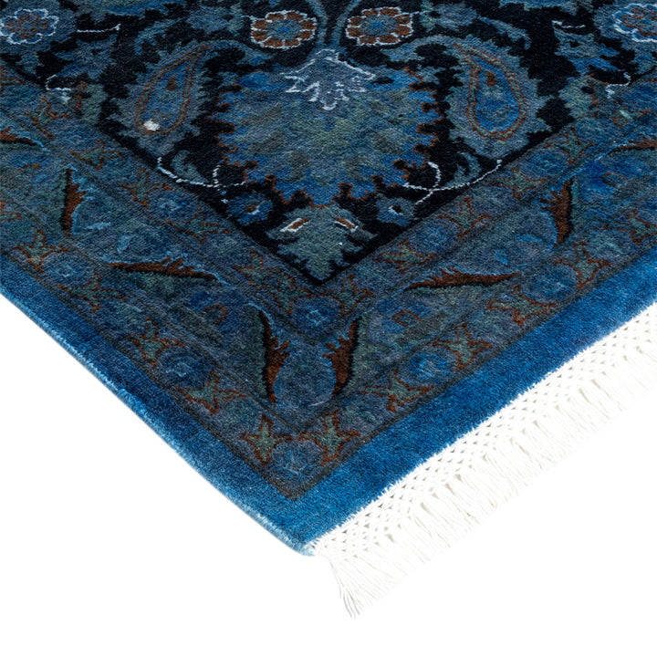 Blue Overdyed Wool Rug - 10' 1" x 14' 6"