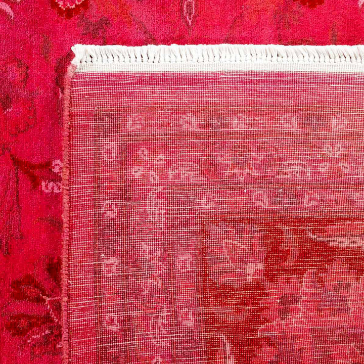 Pink Overdyed Wool Rug - 9' 1" x 12' 4"