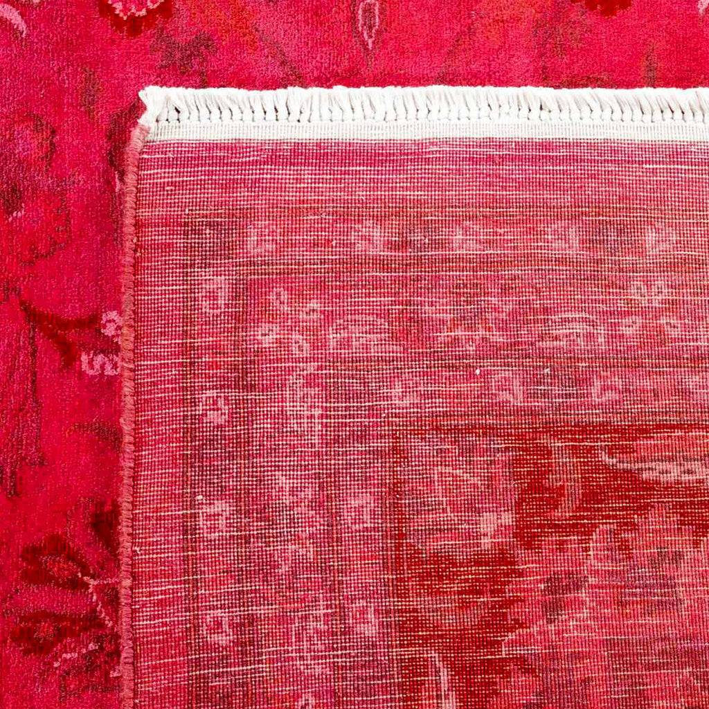 Pink Overdyed Wool Rug - 9' 1" x 12' 4"