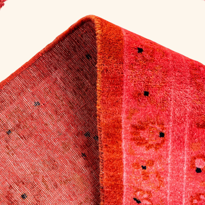 Pink Overdyed Wool Rug - 8' 2" x 10' 5"