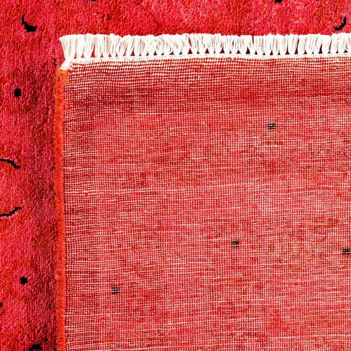 Pink Overdyed Wool Rug - 8' 2" x 10' 5"